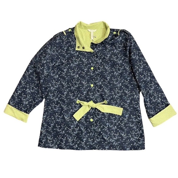 Matilda Jane Brighten the Day Navy Blue Floral Softshell Jacket - Picture 2 of 13